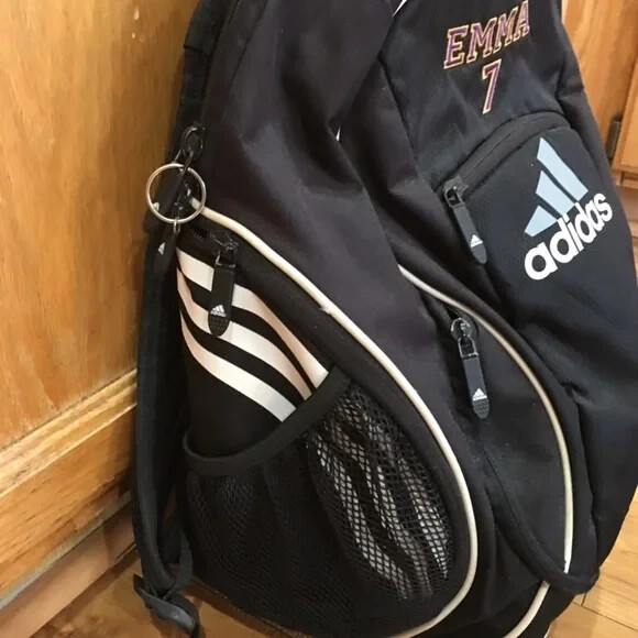 Adidas backpack EMMA name monogram sports bag large soccer  display picture 2