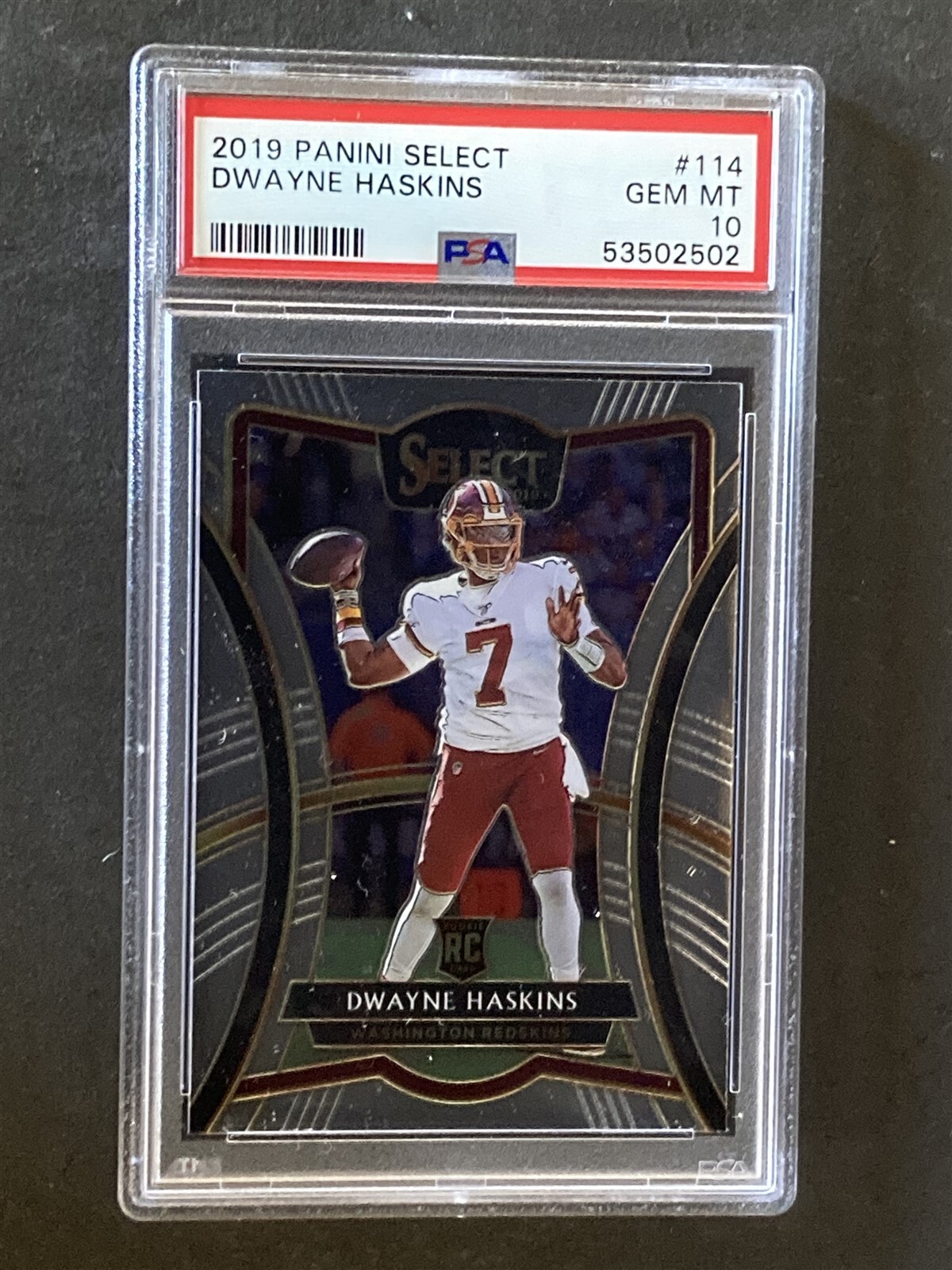 2019 Select #114 Dwayne Haskins RC Gem MINT PSA 10