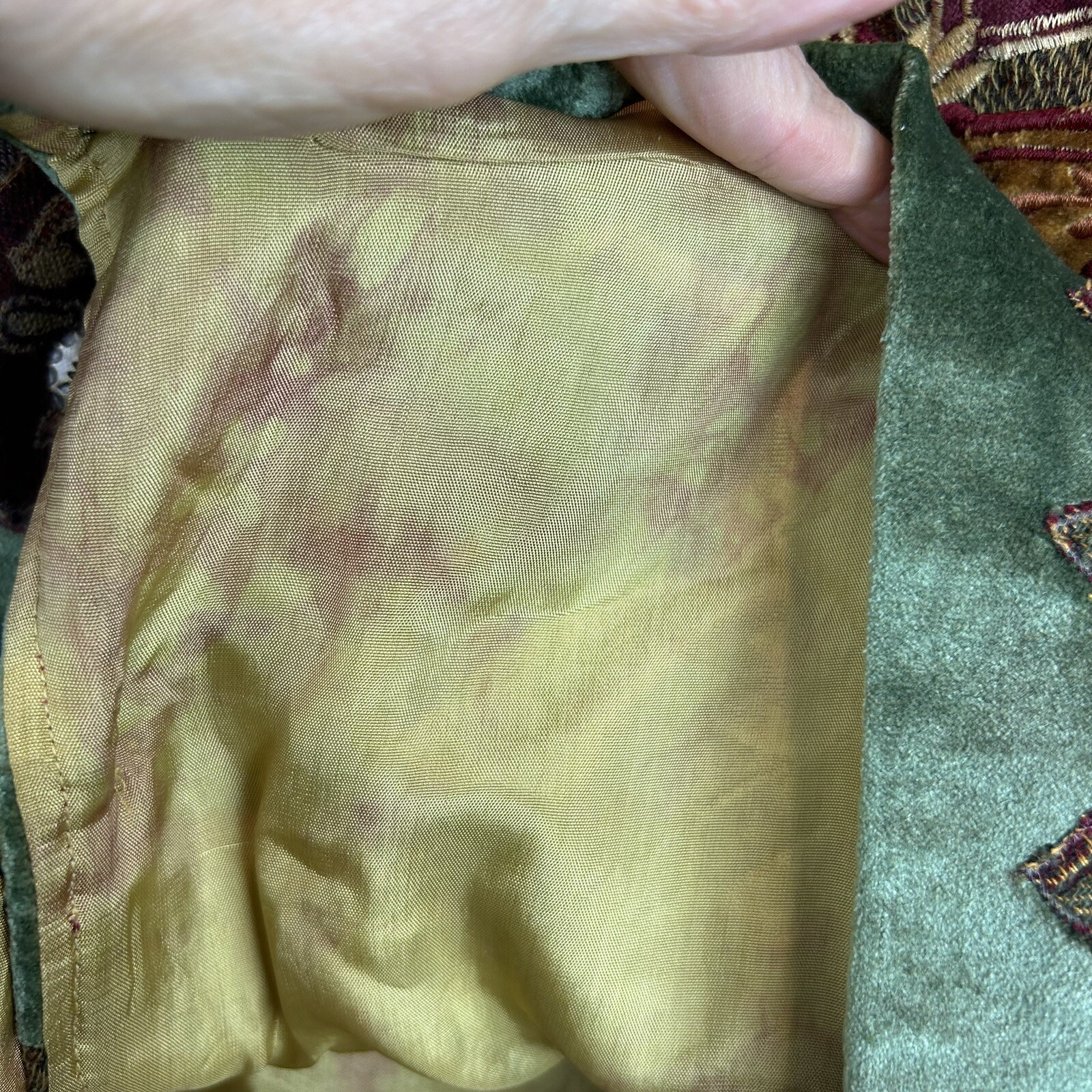 Blazer Womens XL Jacket Patchwork Cottagecore Mul… - image 11