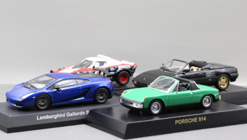 Kyosho 1/64 Lamborghini Gallardo + Mandial T + Porsche 914 + Stratos (4 Cars)