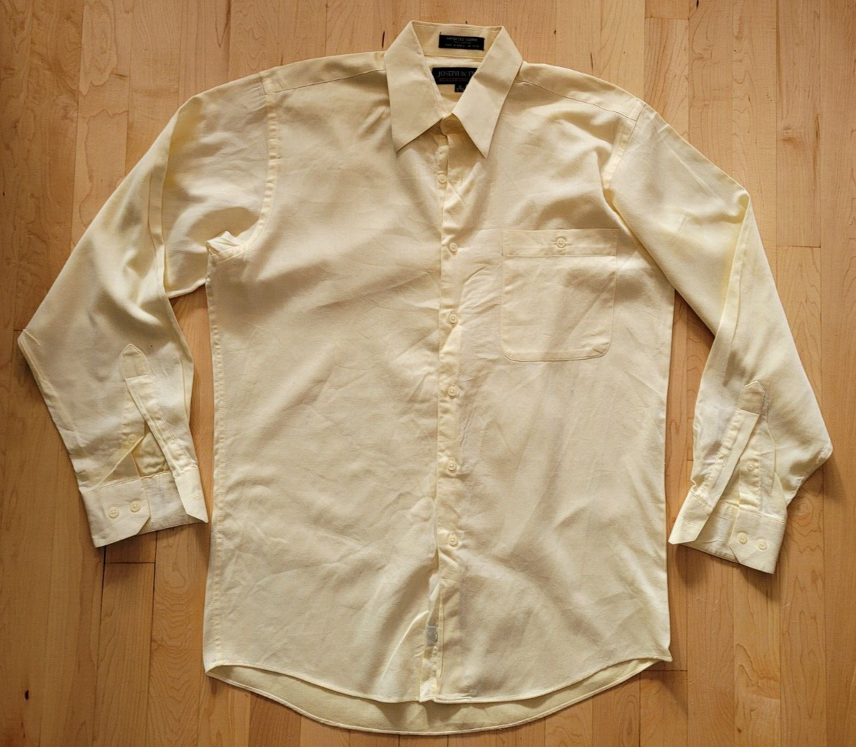 Joseph & Feiss Long Sleeve Yellow 15 32/33 Dress Shirt | eBay Joseph & Feiss Long Sleeve Yellow 15 32/33 Dress Shirt | eBay