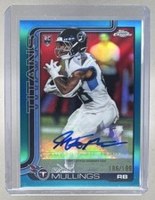 Kalel Mullings 2025 Topps Chrome #RA-KMU Aqua Refractor Rookie RC Auto /199