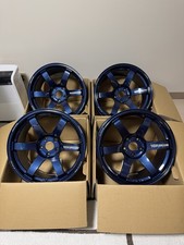 4 New Volk Te37 Saga S-plus 18x9.530 Mag Blue 5x114.3 4 New Volk Te37 Saga S-plus 18x9.530 Mag Blue 5x114.3