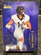 2021 Wild Card Matte Sage Surratt RC MBC-69 Detroit Lions