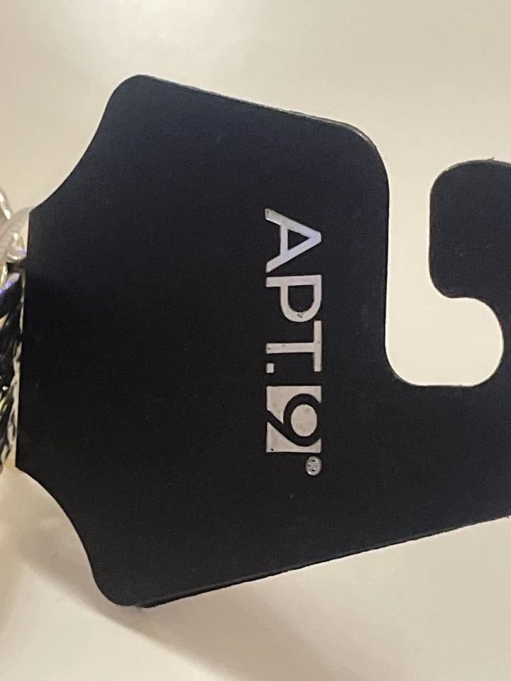 Серебряный тон - металлический браслет-манжета - геометрический дизайн - с ярлыком - Изображение 4 из 4