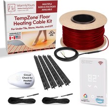 WarmlyYours Heated Floor System Cable Kit 23 sqft 120V Radiant Electric Floor