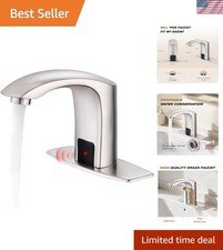 Touchless Bathroom Faucet: Brass with Infrared Sensor  Lead-Free Design