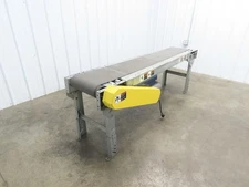 17"W x 7' Slider Bed Conveyor 12"Belt .17Hp 115/230V 1PH End Drive 60fpm Adj Ht