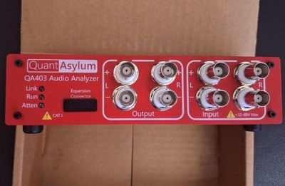 Audio Analyzer Quantasylum QA403 Verstärker Test Endstufe THD Distortion meter