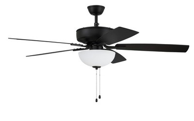 Craftmade P2115-52 Pro Plus 52'' 5 Blade Indoor LED Ceiling Fan - Flat Black /