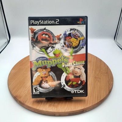 Muppets Party Cruise Sony PlayStation 2 PS2 Black Label 2003 Tested Working 