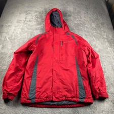 Columbia Long Sleeve Full Zip-Up Hooded Coat Youth Size 14/16 Red