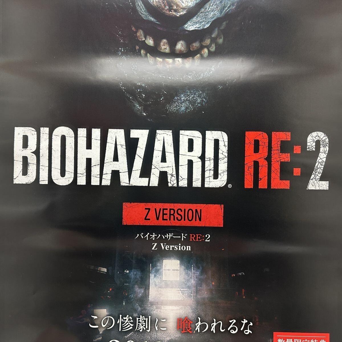 バイオハザード RE：2　BIOHAZARD B2 ポスター Resident evil Biohazard RE:2 Z Version Capcom Promotional Poster