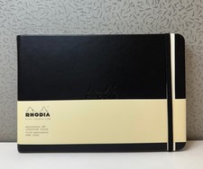 Rhodia Rigid Webnotebook, 96 Plain Sheets, Black