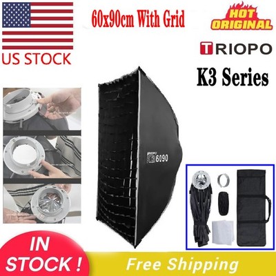 US TRIOPO K3-6090 60x90cm Quick Release Honeycomb Grid Softbox for Studio Flash