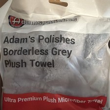 Adam's Borderless Grey Microfiber Towel 6pk - Ultra Soft Car Detailng Towel ...