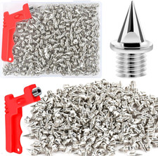 1/4Inch Track Spikes, Stainless Steel Pyramid Spikes for Track and Running Sprin