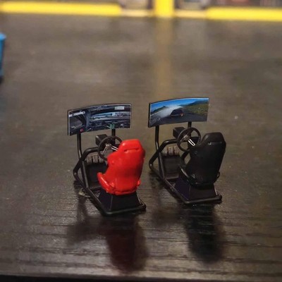 1:64 Rennsimulator Sitz Modell Sammler Sammlerstücke Layout Landschaft Miniatur