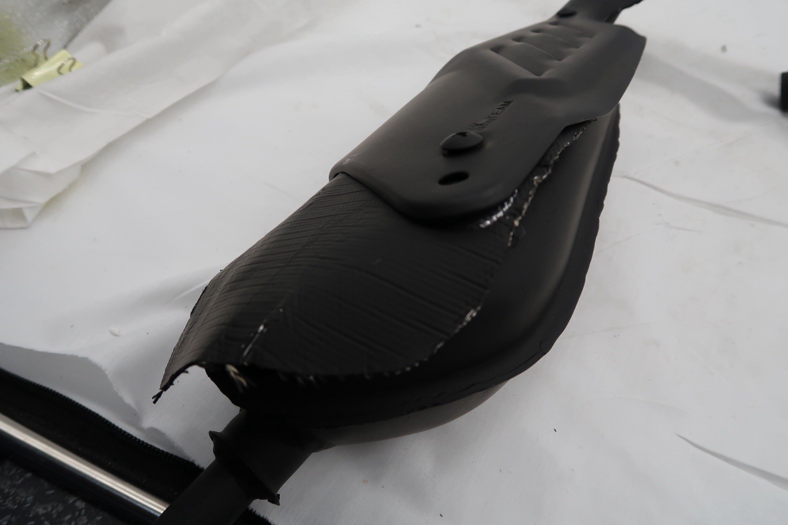 Genuine SKYTEAM MONKEY Exhaust without the sensor hole - 14300-28H00-17 - Black image 10
