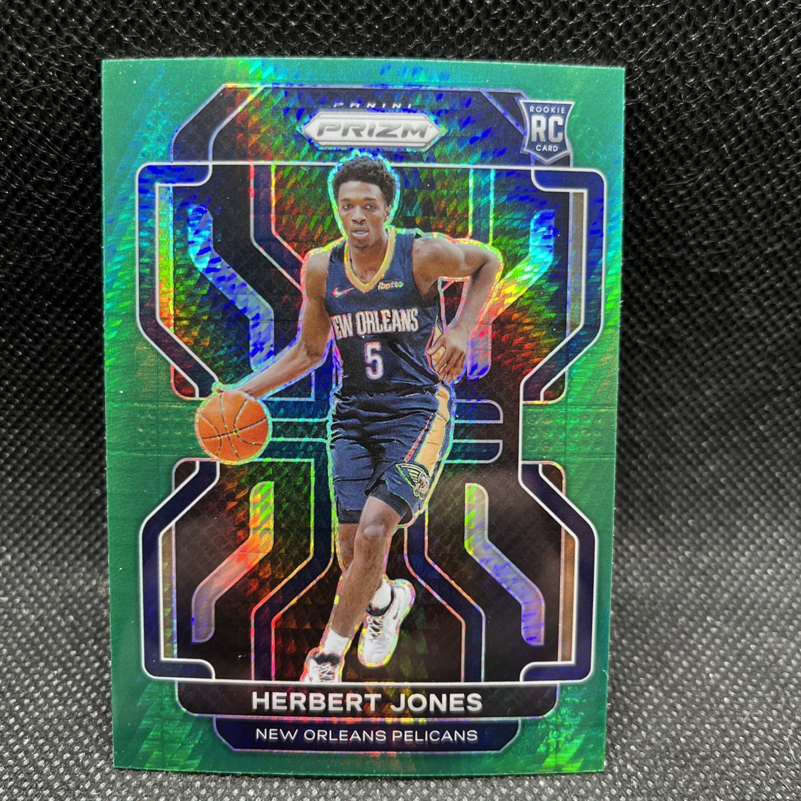 2021-22 Prizm HERBERT JONES Rookie Card #329 Factory Set Green HYPER PRIZM SP