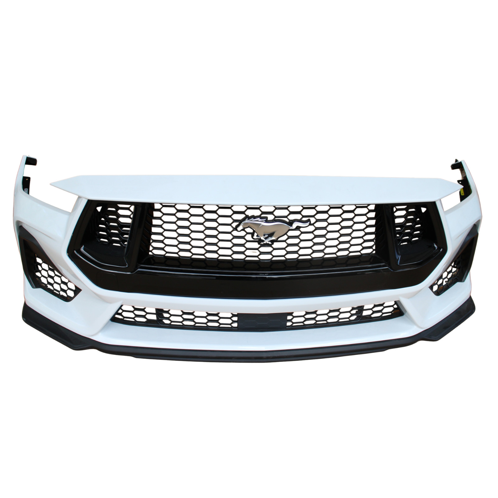 for 2024- 26 Ford Mustang GT front bumper cover grille spoiler set Oxford White