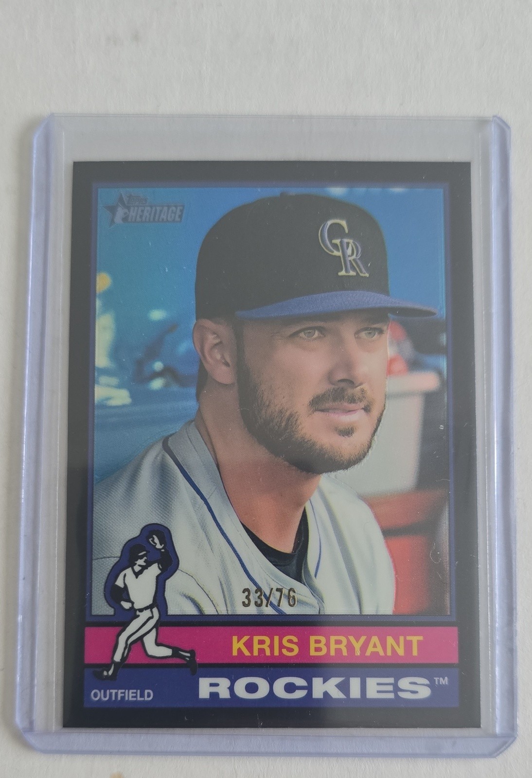 2025 Topps Heritage - Kris Bryant #20 Chrome Black Border /76