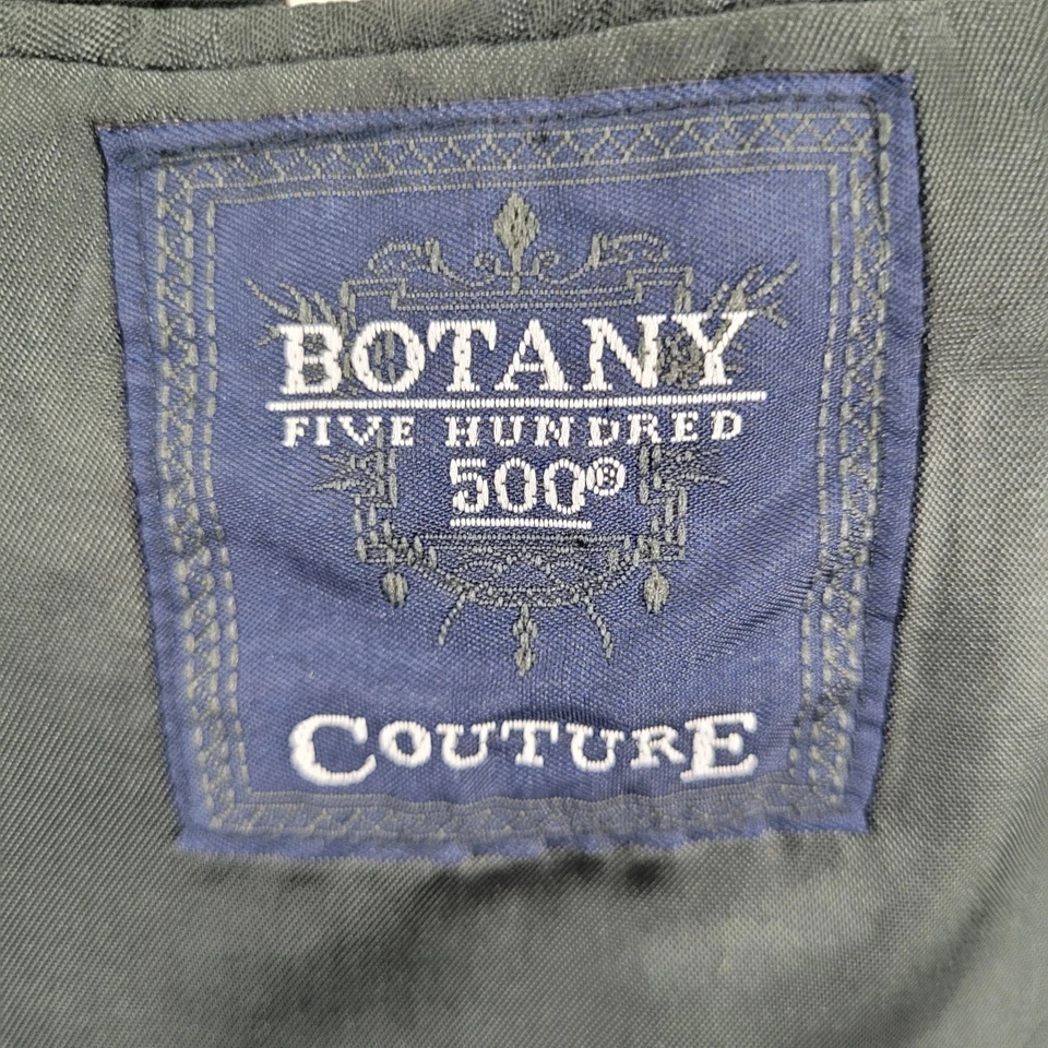 Botany 500 Couture Grey Pinstriped Full 2 Piece Suit USA Jacket 42L Pants 33x32 - Image 3 of 4