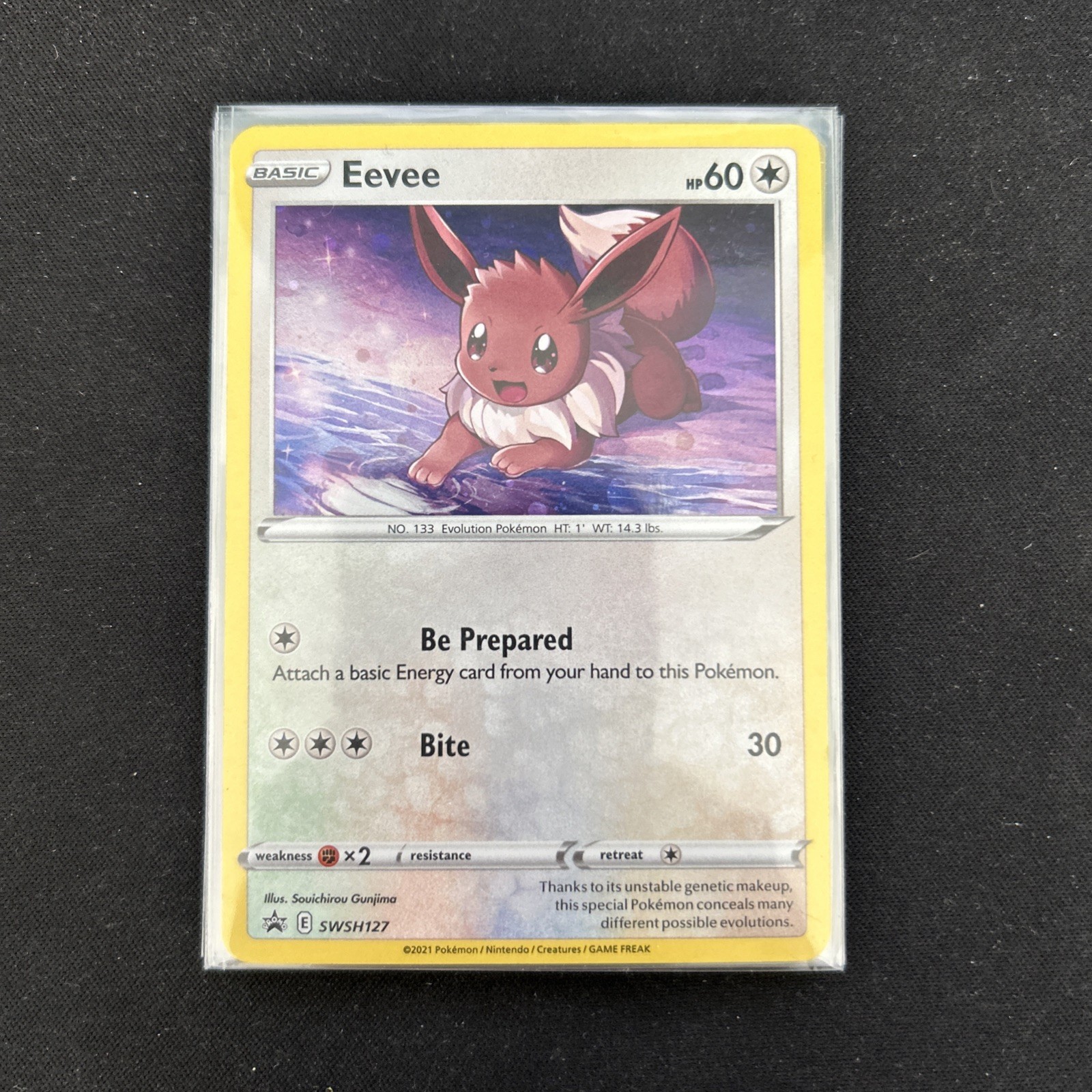 Eevee SWSH127 - Black Star Promo 2021 Holo Foil Pokemon Card - NM