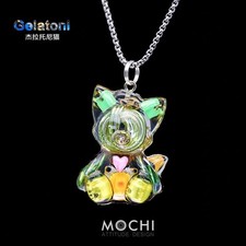 MOCHI original cyberpunk Tony Cat necklace couple keychain light luxury pendant