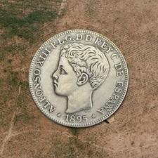 Moneda 1 Peso 1895 Puerto Rico
