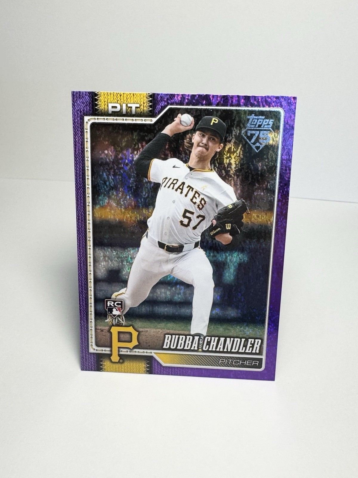 2026 Topps Series 1 Bubba Chandler Rookie Purple Sandglitter #60/250