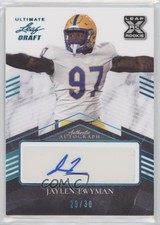 2021 Leaf Ultimate Draft Platinum Spectrum 29/30 Jaylen Twyman #BA-JT1 Auto 4xw