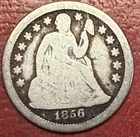 1856 Seated Liberty Dime. Free Shipping
