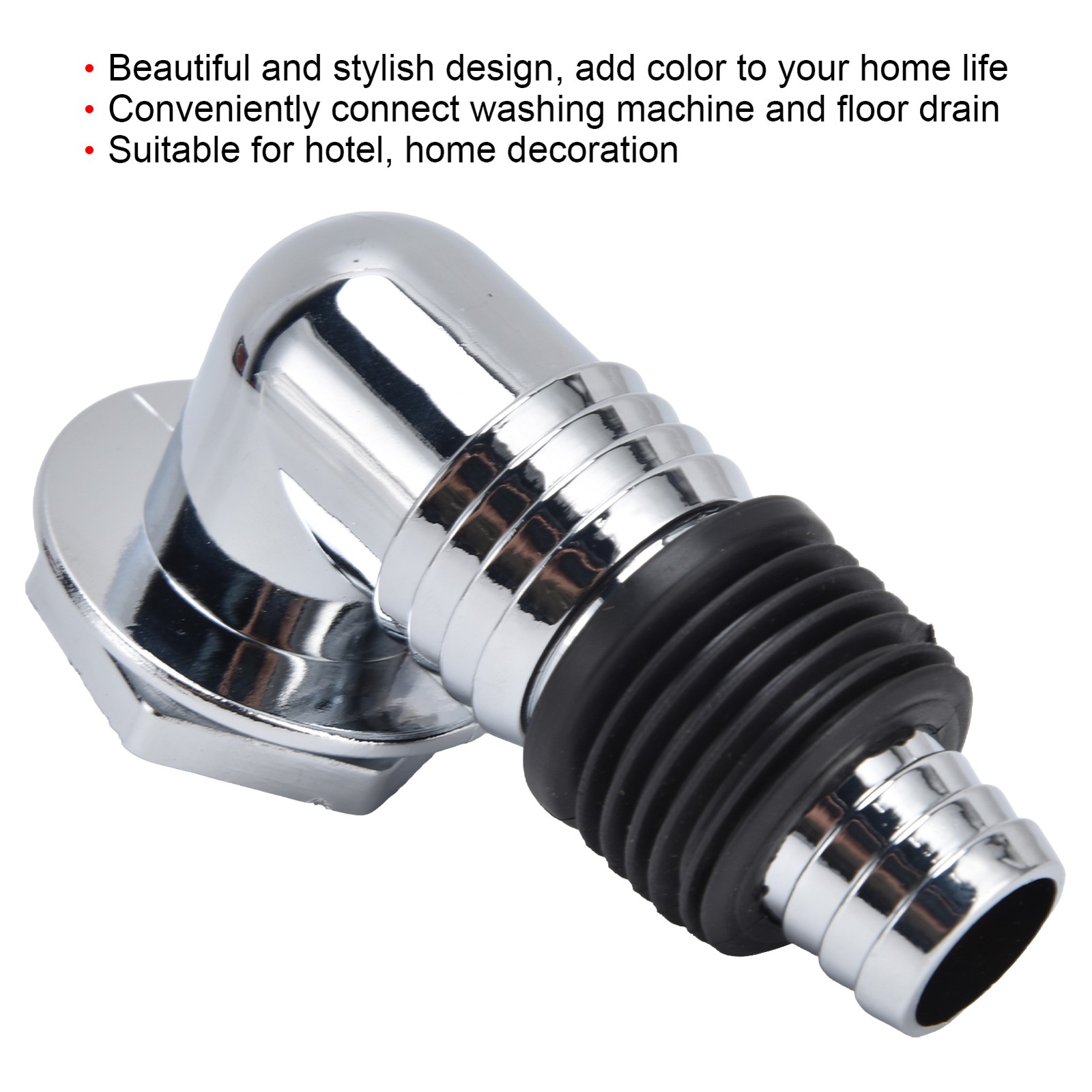 .Shower Floor Drain Deodorant Spring Self-sealing Copper Floor Drain Elbow