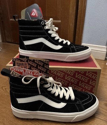 NWB Vans Sk8-Hi Mte-1 Black White Leopard Insulated Water Resist W8 M6.5