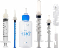 Kitten Bottle Feeding Kit 1Ml 3Ml 5Ml 10Ml 60Ml for Nursing Kittens Kitten Mil