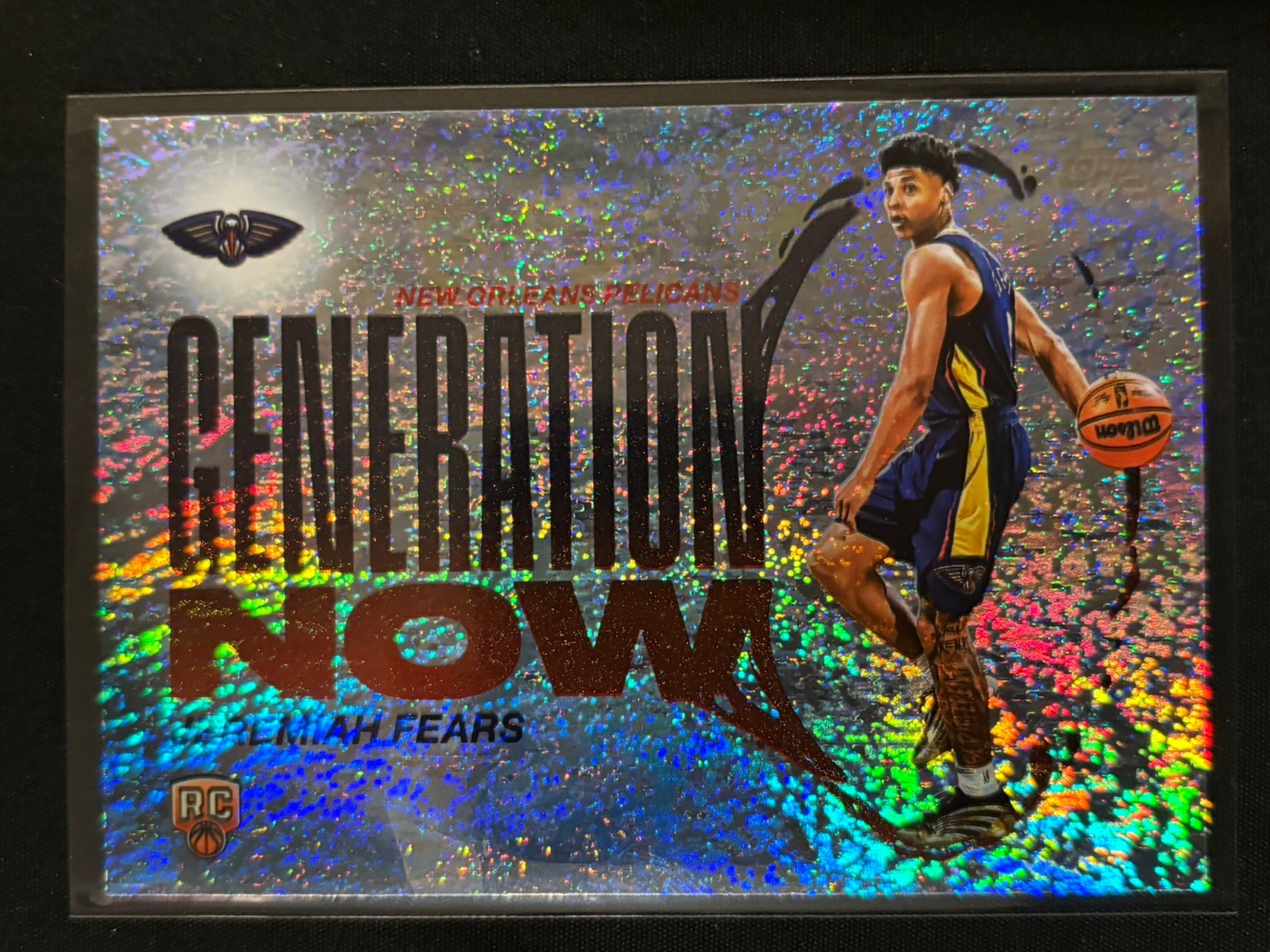 Jeremiah Fears Generation Now Holo Foil Rookie 2025/26 Topps Card #GN-7 Pelicans