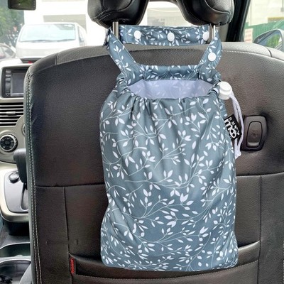 RMMOORORO Waterproof Car Trash Bag Reusable Portable Garbage Medium, Leaves 