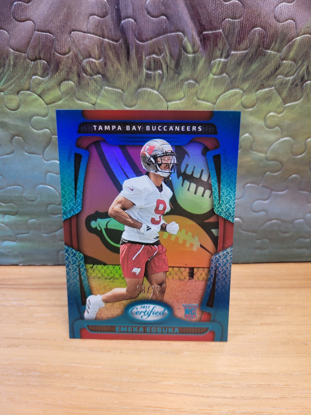 2025 Certified Football Emeka Egbuka Rookie #197 Mirror Teal /75