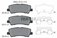 Bremsbelagsatz FÜR Ford USA Mustang Coupe - Textar 2211003
