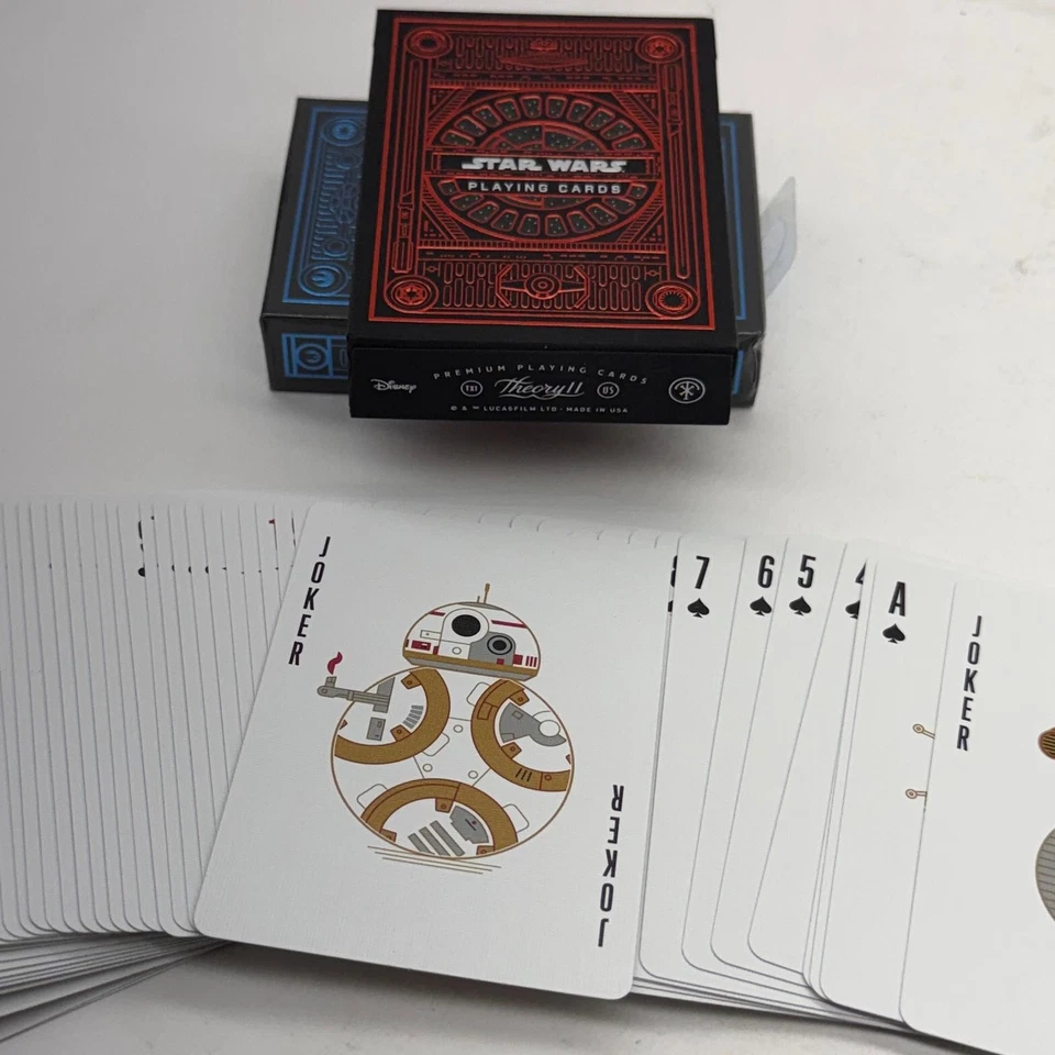 2 Packs STAR WARS PLAYING CARDS- Light & Dark Side, Rebellion & Empire Theory 11 - Image 4 of 4