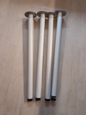 IKEA Table Legs White 70cm –Sturdy Steel Desk/Table Support Adjustable