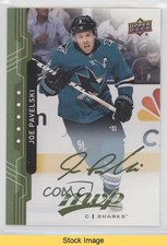 2018-19 Upper Deck MVP Green Script Joe Pavelski #24 READ 14gy