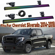 2pcs Electric Side Steps W Dual Led Light Fits For Chevrolet Silverado 2014-2018 2pcs Electric Side Steps W Dual Led Light Fits For Chevrolet Silverado 2014-2018