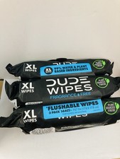 Dude Wipes Flushable 3 Pack 44Ct In Each 144total Fragrance Free EXP 4/28