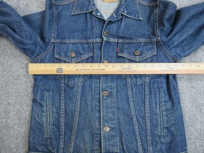Vintage Levis 70506 Denim Jacket Mens 36 Blue Trucker USA Made