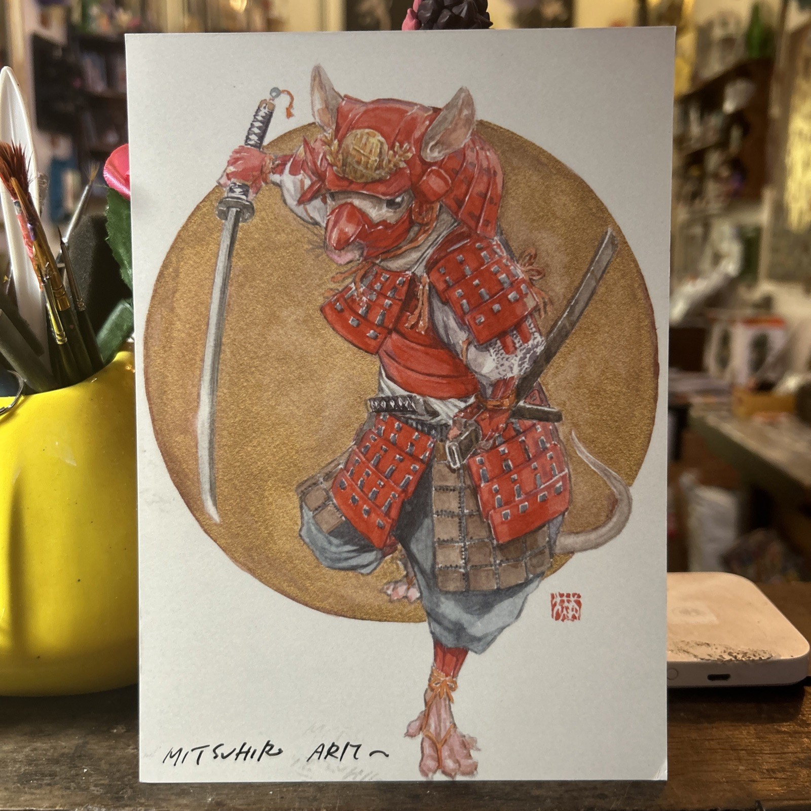 Pokemon Artist Mitsuhiro Arita Signed Print Chinese Zodiac rat NYCC
