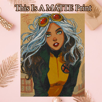 Rogue Color Illustration Mixed Media Fine Art Print 8.5x11 - Keyeske