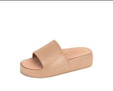 YELLOW BOX Torrey Womens Platform Sandal Size 9 Blush Pink Open Toe Pool Slides