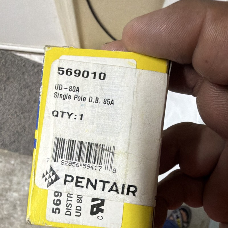 Pentair UD-80A 569010 D-Type Cartridge Fuse Link 80A Single Pole AC (1)